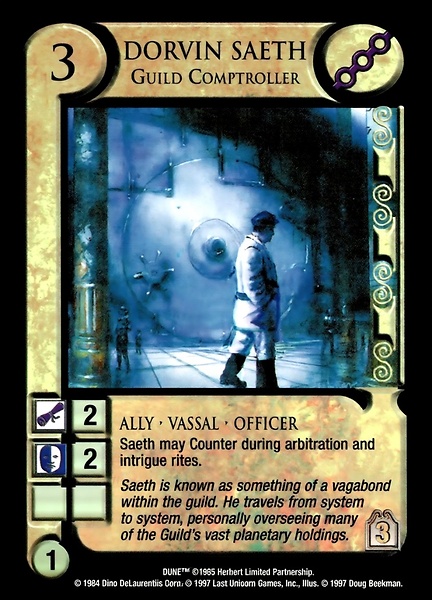 Dorvin Saeth, Guild Comptroller